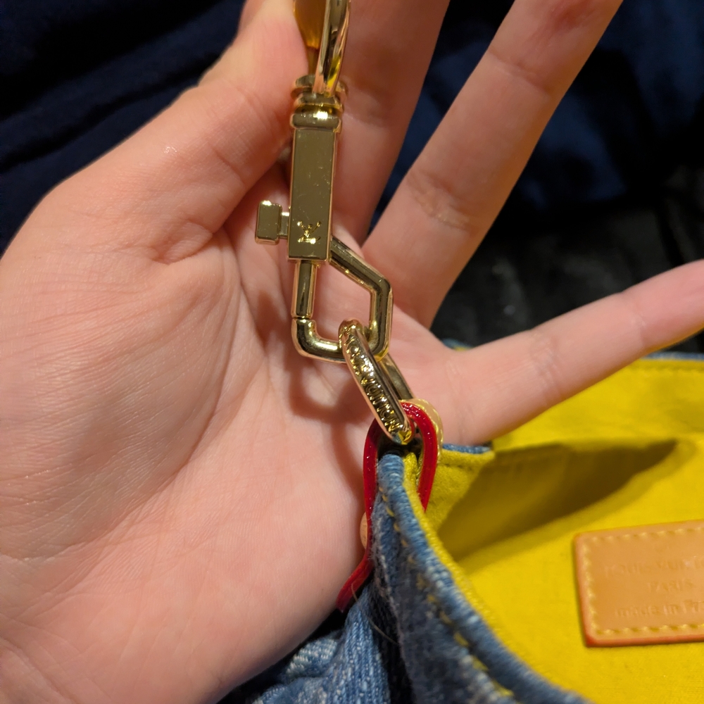 Louis Vuitton Denim Monogram Shoulder Bag - Blue - Picture 10 of 12